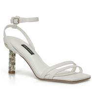 Nine West Anbea 4FX Beyaz Kadın Topuklu Sandalet