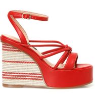Nine West Corow 4FX Kırmızı Dolgu Topuk Kadın Sandalet