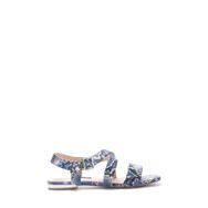 Nine West Etrina2 5FX Mavi Kadın Düz Sandalet