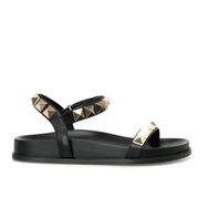 Nine West Mild 4FX Siyah Kalın Taban Kadın Sandalet