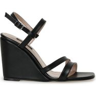 Nine West MOEX 3FX Siyah Kadın Dolgu Topuk Sandalet