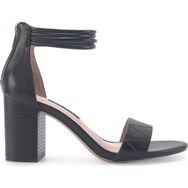 Nine West Nedov 3FX Siyah Topuklu Kadın Sandalet