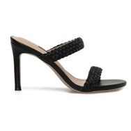 Nine West Soniya 3FX Siyah Topuklu Kadın Terlik