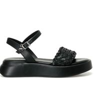 Nine West Valle 4FX Siyah Kalın Taban Kadın Sandalet
