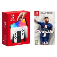 Nintendo Switch Oled Beyaz Beyaz Oyun Konsolu + Fifa 23 Oyun