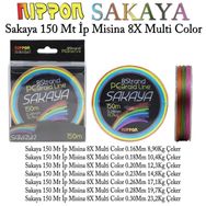 Nippon Sakaya 8X 0.18 mm x 150 mt Multi Color İp Misina