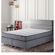 Niron 120x200 cm Silver Bir Buçuk Kişilik Yatak Takımı Yatak Baza Başlık Seti