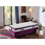 Niron Purple 90x190 CM Tek Kişilik Pedli Yatak Full Ortopedik Yaylı Yatak