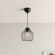 Nisa Luce Burgaz Siyah 65x20x20 cm Modern Tekli Avize