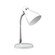Nisa Luce Modern Krom Spiralli Beyaz Masa Lambası