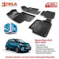 Nissan Micra K13 2011-2015 Seti 3D Havuzlu Paspas