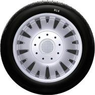 Nissan SKS-SJS 410 4 Adet Kırılmaz Jant Kapağı 16 İnç