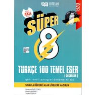 Nitelik Yayınları 8. Sınıf Süper Türkçe 100 Temel Eser Yeni Nesil Paragraf Deneme Kitabı