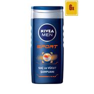 Nivea 250 ml 6'lı Sport Erkek Duş Jeli
