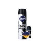Nivea 4005900800268 150 ml Men Black&White Invisible Erkek Sprey Deodorant+25 ml Fresh Active Erkek Mini Roll On