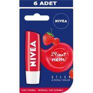 Nivea 5,5 ml Çilekli Nemlendiricili Dudak Bakım Kremi