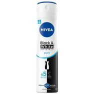 Nivea 72H Black & White Invisible Pure Anti-Perspirant Koruma 150 ml Kadın Sprey Deodorant