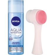 Nivea Aqua Sensation 200 ml Canlandırıcı Temizleme Jeli + Cilt Temizleme Fırçası