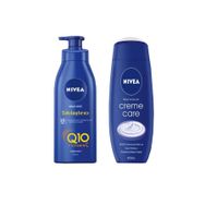 Nivea Besleyici Sıkılaştırıcı 400 ml Vücut Sütü + Creme Care 400 ml Banyo ve Duş Jeli