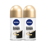Nivea Black and White Invisible 2x50 ml İpeksi Pürüzsüzlük Kadın Sprey Deodorant