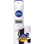 Nivea Black White Invisible Clear 150 ml Kadın Deodorant + Black White 25 ml Kadın Roll-On