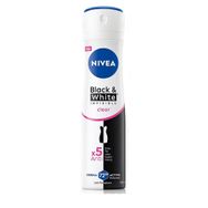 Nivea Black & White Invisible Clear Antiperspirant Leke Yapmayan Kadın Sprey Deodorant 150 ml x 3