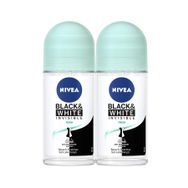 Nivea Black White Invisible Fresh 2x50 ml Kadın Roll On