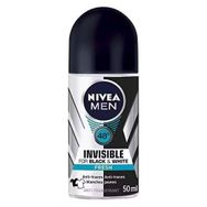 Nivea Black & White Invisible Fresh Antiperspirant Ter Önleyici Leke Yapmayan Erkek Roll-On Deodorant 50 ml x 2