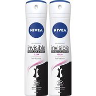 Nivea Black & White Invisible Güçlü Etki 2x150 ml Kadın Sprey Deodorant