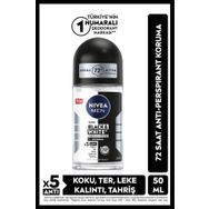 Nivea Black White Invisible Original 50 ml 72 Saat Anti-Perspirant Koruma Erkek Deodorant Roll-On