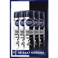 Nivea Black & White Invisible Original Antiperspirant Leke Yapmayan 5x150 ml Erkek Sprey Deodorant