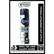 Nivea Black & White Invisible Original Antiperspirant Leke Yapmayan Erkek Sprey Deodorant