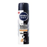 Nivea Black & White Invisible Ter Önleyici Leke Yapmayan 150 ml Erkek Sprey Deodorant