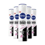 Nivea Black&White Invisible Clear 5x150 ml Kadın Sprey Deodorant
