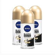 Nivea Black&White Invisible İpeksi Pürüzsüzlük 3x50 ml Kadın Roll-On Deodorant