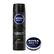 Nivea Deep Dimension 150 ml Deodorant + 30 ml Men Krem