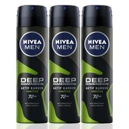 Nivea Deo Deep Dimension Amazonia 3x150 ml Erkek Sprey Deodorant