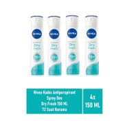 Nivea Dry Fresh 4x150 ml Sprey Deodorant