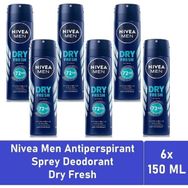 Nivea Dry Fresh 6x150 ml Erkek Sprey Deodorant