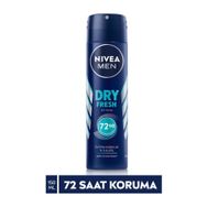 Nivea Dry Fresh Antiperspirant Ter Önleyici Leke Yapmayan Erkek Sprey Deodorant 150 ml