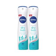 Nivea Dry Fresh Kadın 2x150 ml Sprey Deodorant