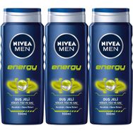 Nivea For Men Energy 500 ml x2 Duş Jeli