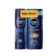 Nivea Fresh Active 150 ml Erkek Deodorant Sprey ve 250 ml Sport Duş Jeli