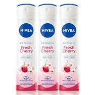 Nivea Fresh Cherry 3x150 ml Kadın Sprey Deodorant