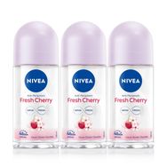 Nivea Fresh Cherry 3x50 ml Kadın Roll-On
