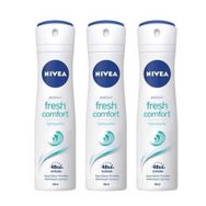 Nivea Fresh Comfort 3 x 150 ml Kadın Sprey Deodorant