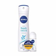 Nivea Fresh Natural 150 ml Kadın Deodorant + Fresh Natural 25 ml Kadın Roll-On