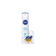 Nivea Fresh Natural 150 ml Kadın Sprey Deodorant + 25 ml Roll-on