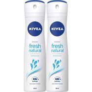 Nivea Fresh Natural 2x150 ML Kadın Sprey Deodorant