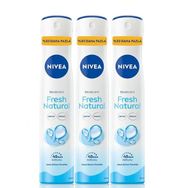 Nivea Fresh Natural 3x200 ML Kadın Sprey Deodorant